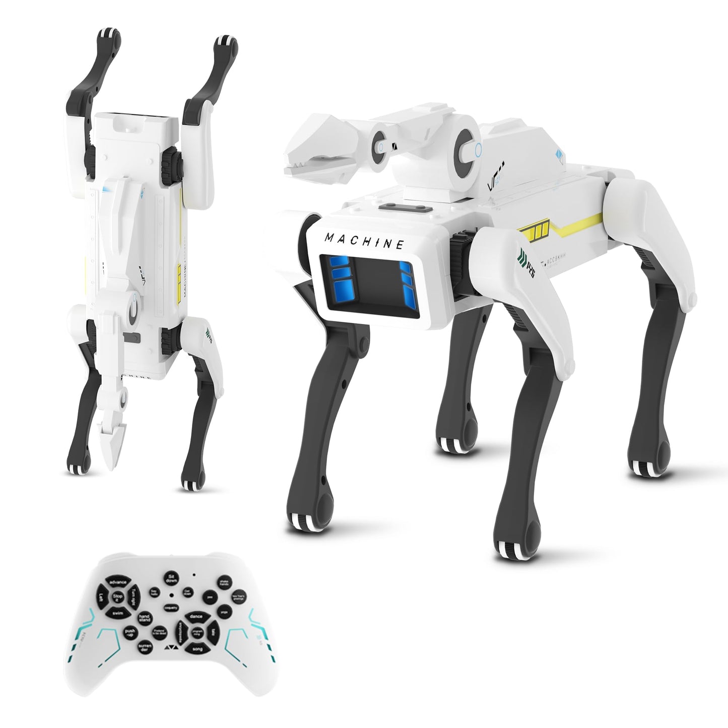 Dingdongwu Robot Dog with Claw - Interactive STEM Pet with Voice Control, 30+ Actions & Remot contol, Durable Design for Kids Age 6+