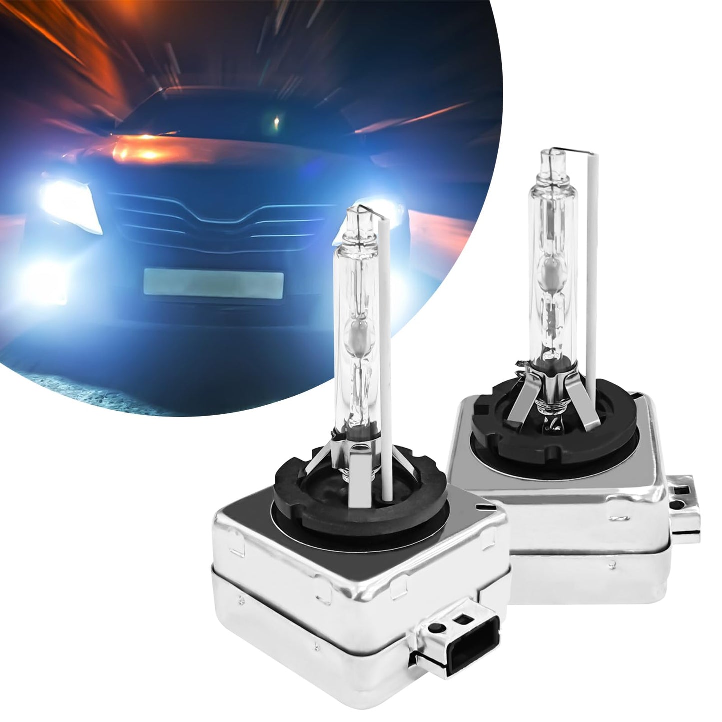 SamWinGear D1S HID Headlight Bulbs 35W Super Bright 2PCS D1S White