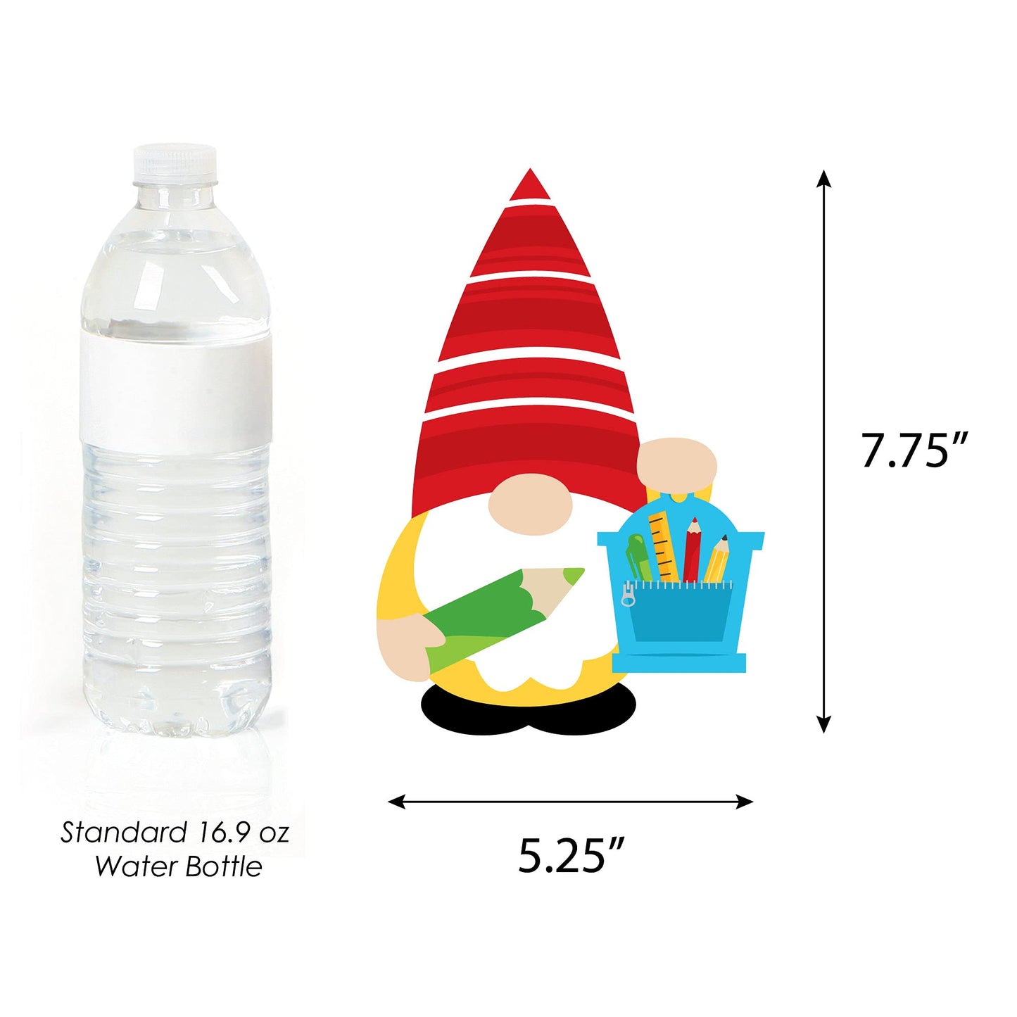 Big Dot of Happiness School Gnomes - Decorations DIY Teacher and Classroom Essentials - Set of 20