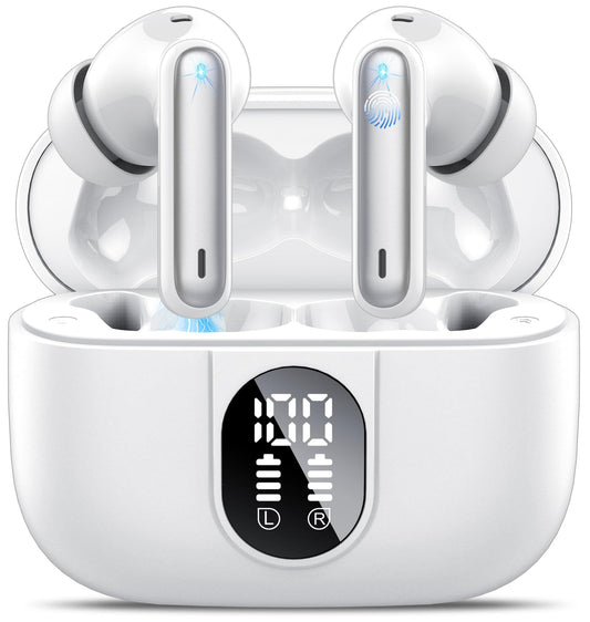 Csasan Ai Translation Earbuds Real Time,3-in-1 Buletooth 5.3 Translator Earbuds with 6 Translation Modes/164 Languages,No Subscription Required Translatior Headphones, White
