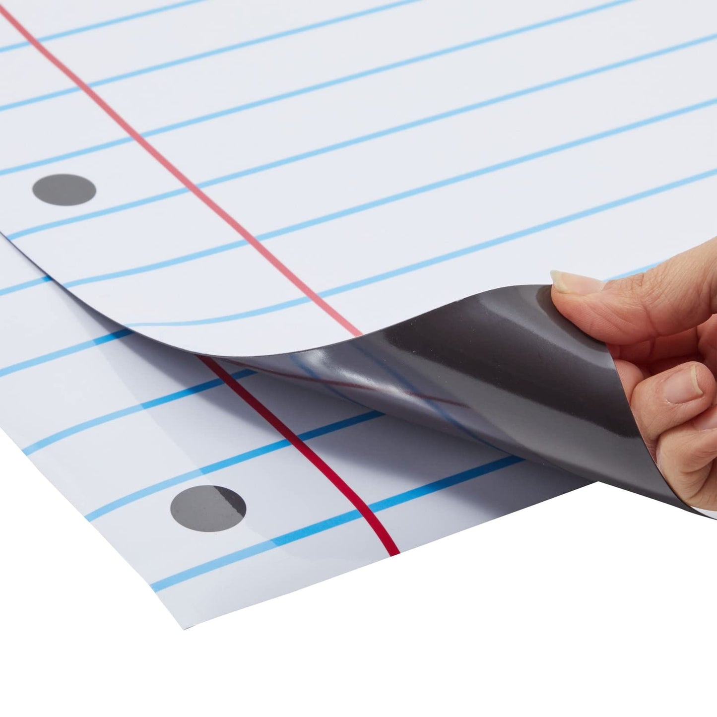 Bright Creations Magnetic Whiteboard Accessories Dry Erase Lined Notebook Paper - 17 x 22 in, Pack of 2, White, Vertical - Bulletin Board Paper