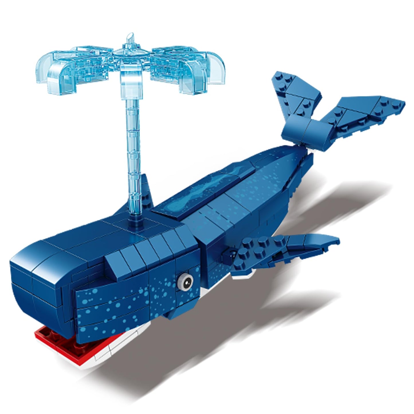 KAZI Whale Building Set,Deep Sea Creatures Building Blocks,Ocean Animal Toy for Kids Ages 8 9 10 Plus,Blue Whale Sea Animal Building Kit for Boys Girls,Birthday Gifts,Easter Basket Stuffers