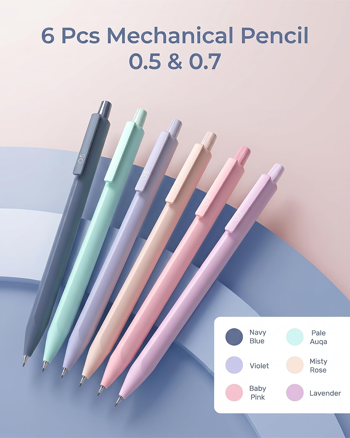 Nicpro 57 PCS Aesthetic Book Annotation Kit with Pen Case, 12 Dual Highlighters, 5 Gel Pens, 6 Mechanical Pencil, 2 Markers 1200PCS Transparent Sticky Notes and Tabs for Bible Study Student Stationary
