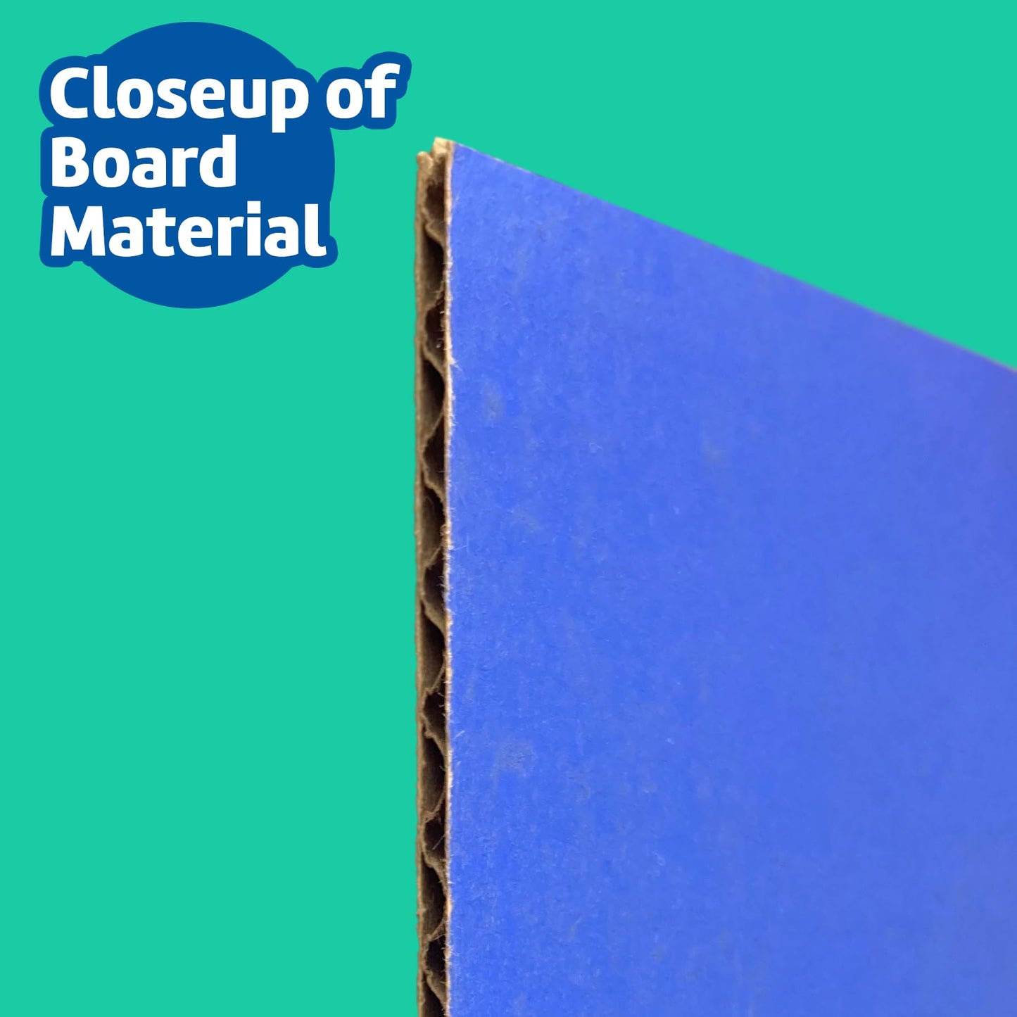 Flipside Products 36” x 48” Project Boards for Presentations, Science Fair, School Projects, Event Displays and Trifold Picture Board, Proudly Made in USA - Blue - 10 Pack