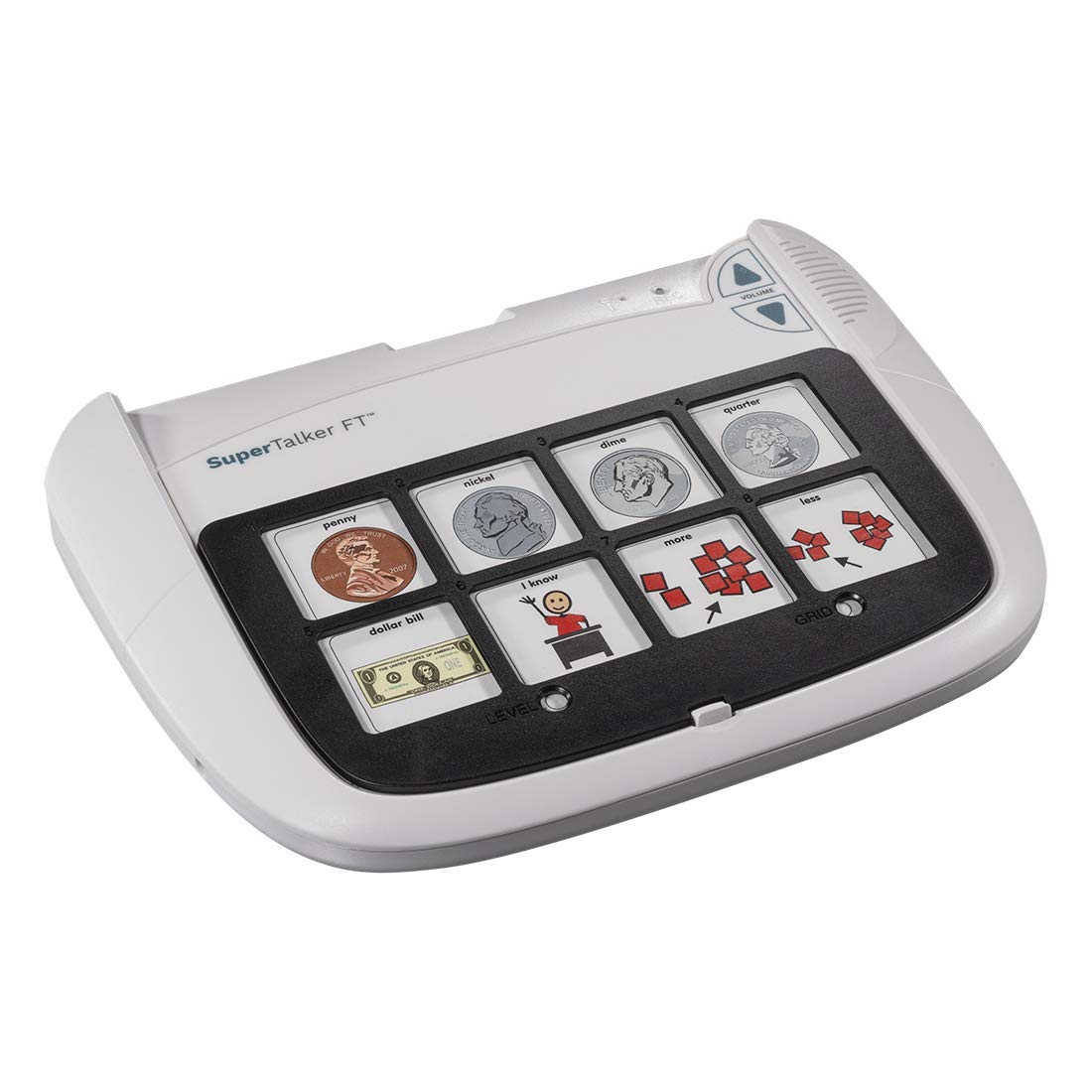 AbleNet SuperTalker FeatherTouch AAC Device - Multi-Level Communicator for Speech Therapy, Special Needs, and Autism Support - Durable, Easy-to-Use Assistive Technology Product Number: 10000031