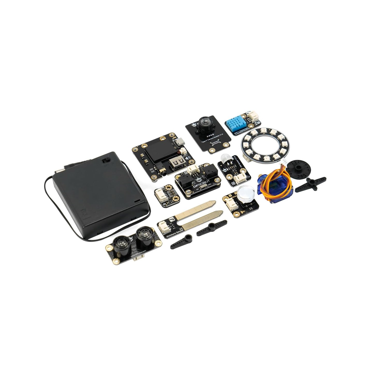 Python Starter Kit for UNIHIKER M10 (Board Not Included) | 15 Structured Lessons for STEM | Learn AI & IoT Programming | with Solderless Plug-and-Play Sensors