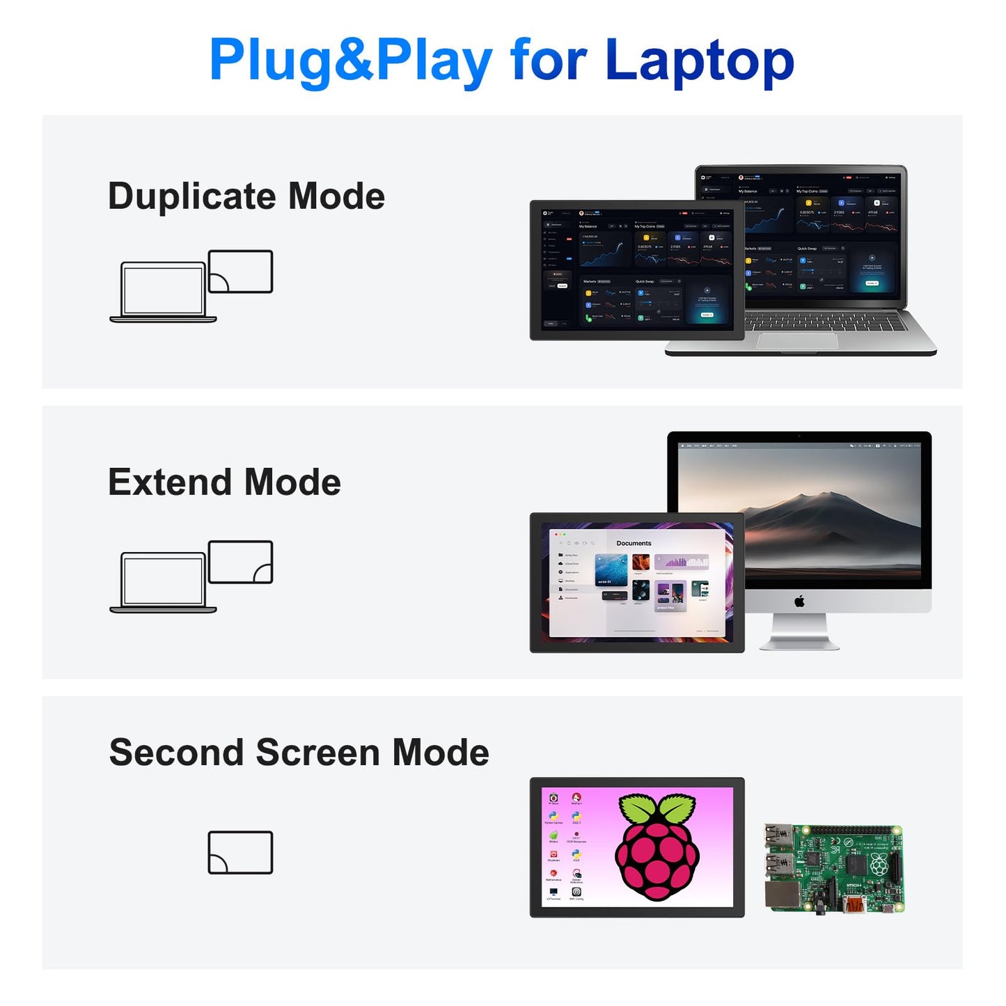 MAGEX 10.1 Inch Touch Screen Monitor with Case - pi screen IPS FHD 1920x1200, 10-Point, pi display with HDMI Dual-Speaker, pi touchscreen for Pi 5/4/3/2/Zero/Win11/10/8/7/VESA, Fan, Stand, Driver-Free