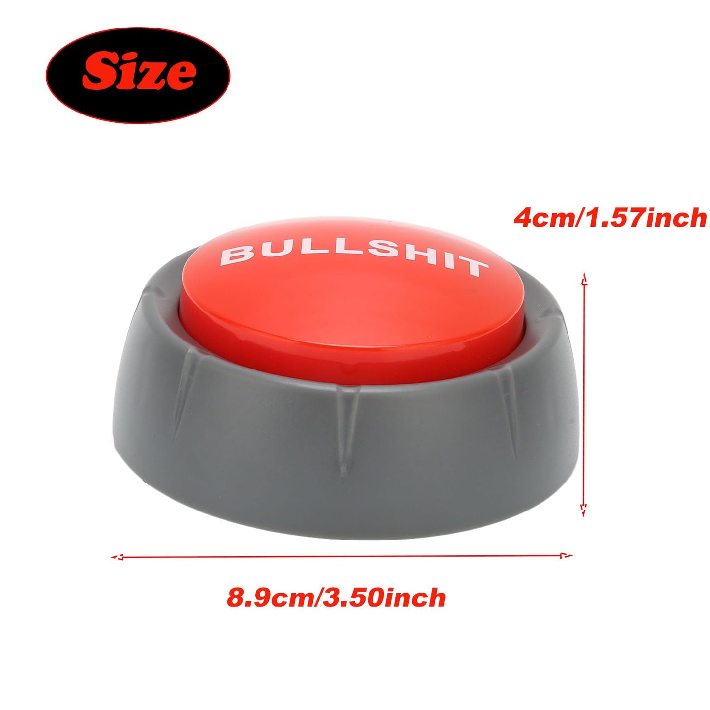 Game Show Buzzer, Sound Button Mischief Gifts Universal Pet Training Low Power Consumption Press Type Funny for Study Office Home