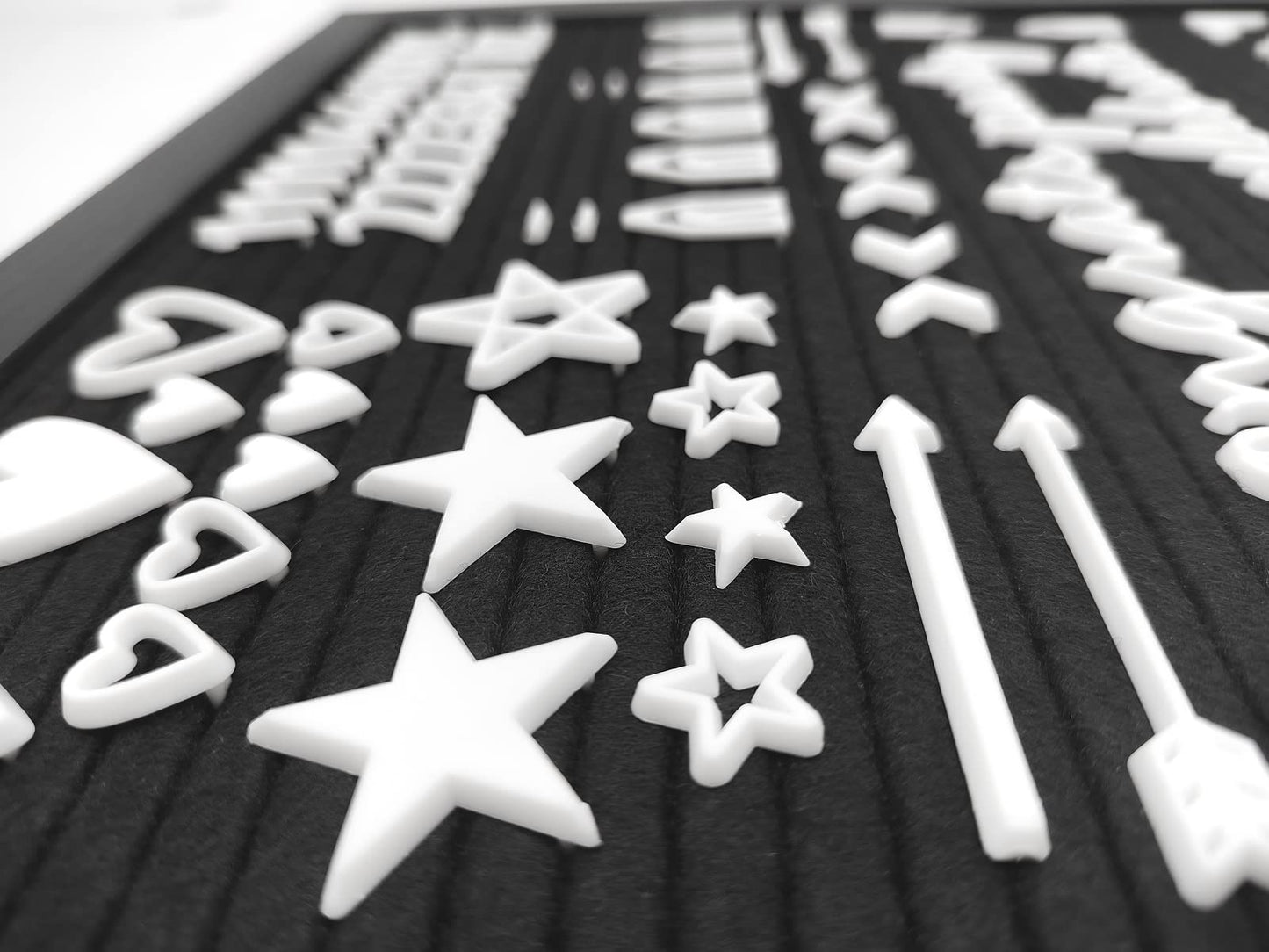 G GAMIT Felt Letter Board Letters Set, Letter Sign Symbol Numbers and Cursive Week and Month Only
