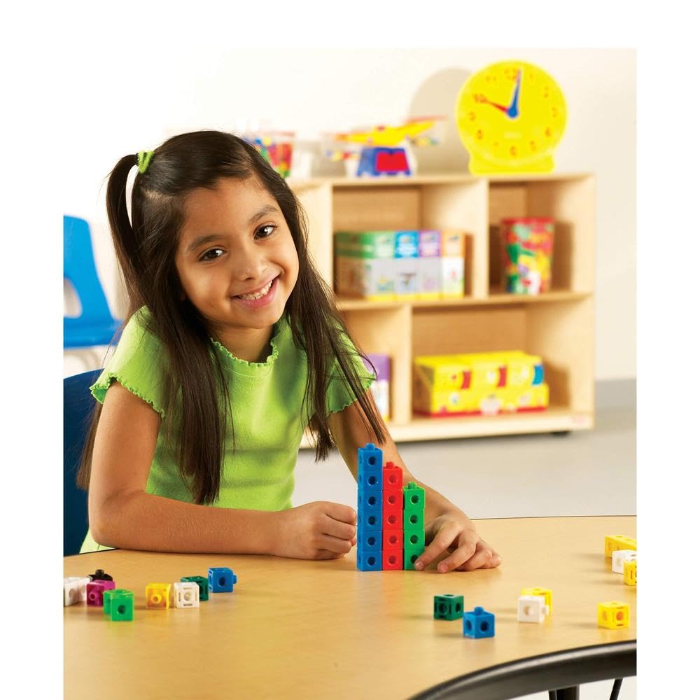 Learning Resources Snap Cubes Set of 1,000 - Math Manipulatives for Elementary School, Kindergarten Learning & Education Toys, Math Cubes, Counting Blocks for Classroom Centers and Homeschool