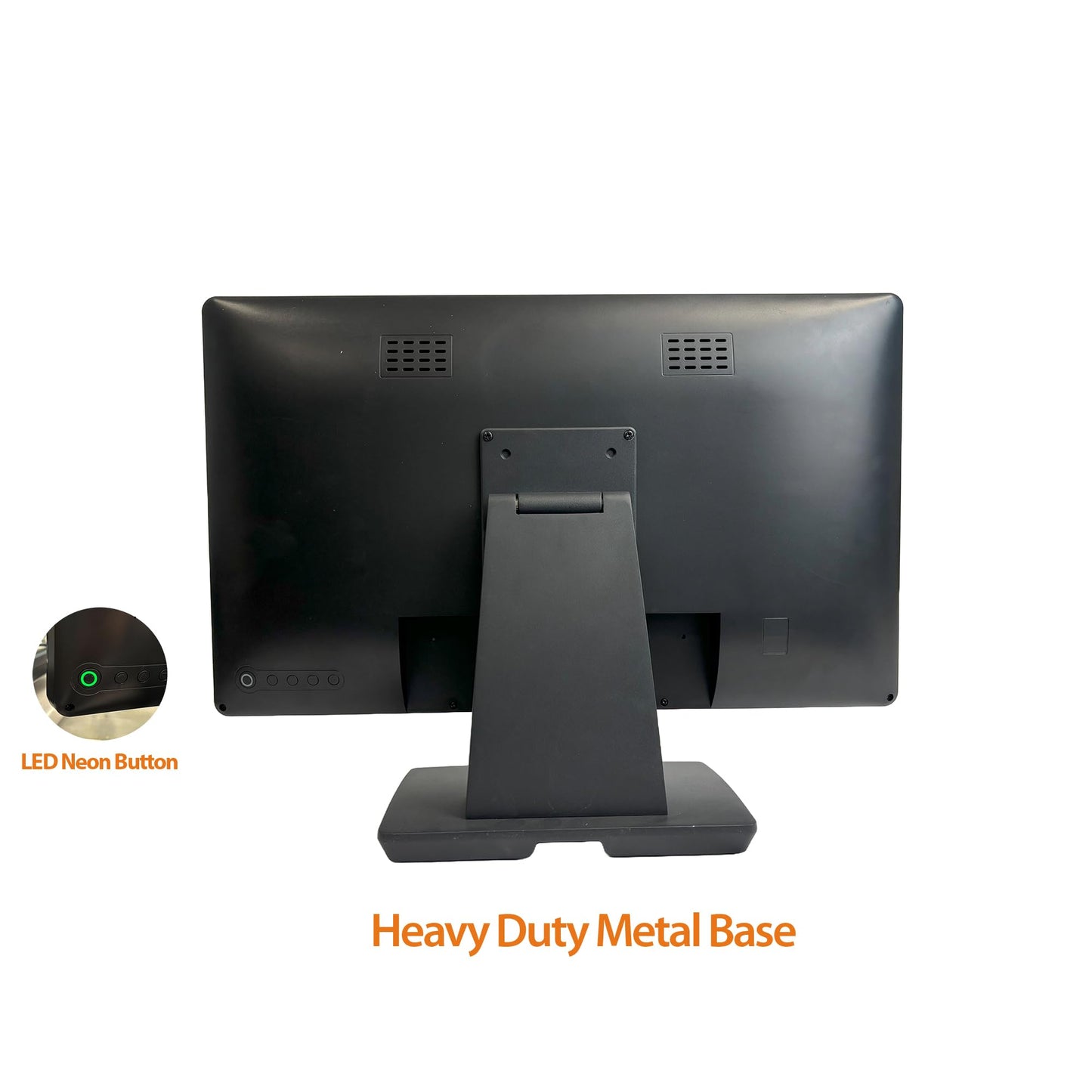 22-inch (21.5” Viewable) Capacitive LED 10 Point Multi-Touch HDMI VGA Monitor with 16:9 Display 1080p, True Flat Seamless Design Touchscreen, Great for Office, POS, Retail, Restaurant