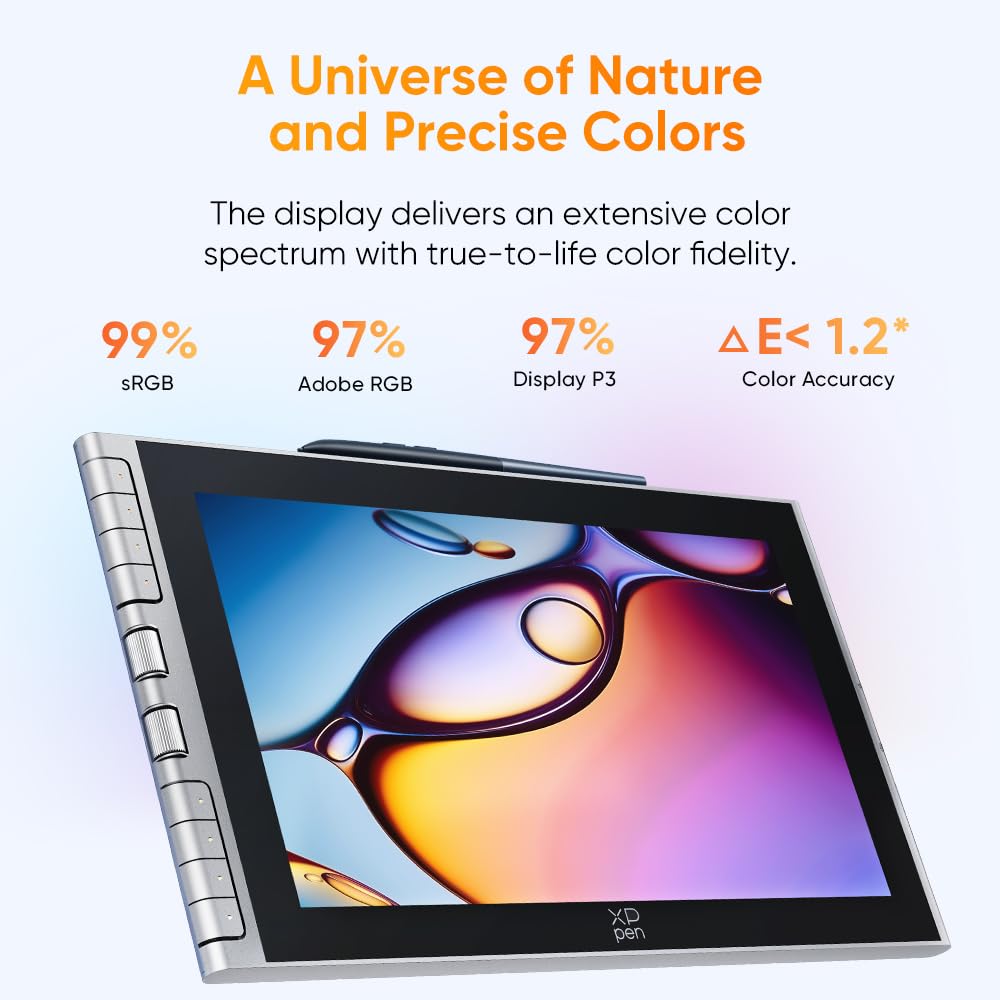 XPPen Artist 12 3rd 11.9" Drawing Tablet with Screen - 16384 Pressure X4 Chip Stylus, 99% sRGB Pro Gamut with OSD, Full-Laminated Anti-Fingerprint Etched Glass, for Android PC Professional Art