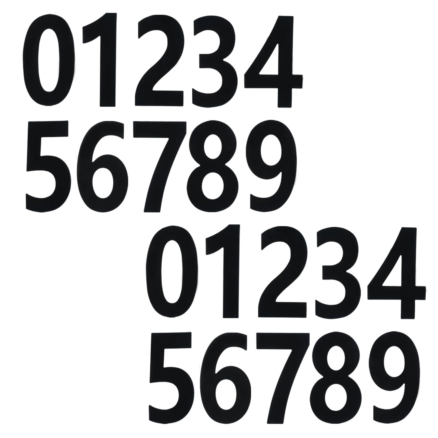 Black Die Cut Number Magnets for Metal Cabinet/Mailbox,Height 3"(Number 0 to 9,Each 2 Pieces),Office Must Haves for Numbered Cells