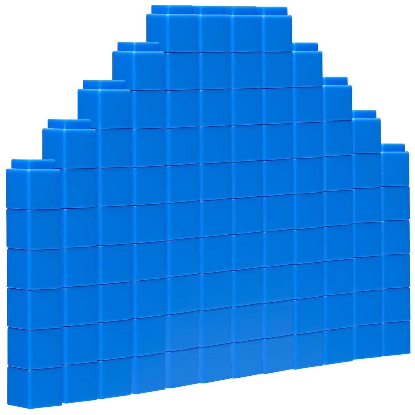 100 Pcs Blue Linking Cubes for Math Counting Cubes Manipulatives Plastic Counting Block Manipulative Classroom Learning Supplies for Educational Preschool Activities Boy Girl (Blue)