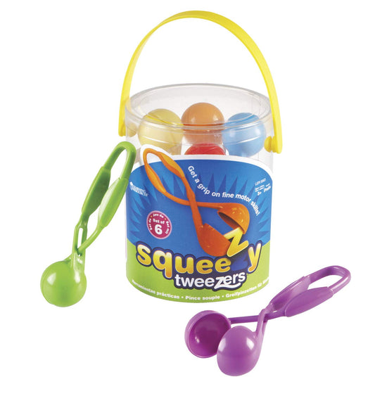 Learning Resources Squeezy Tweezers - Sensory Bin Tools , Water Table Toys, Montessori Grabber Tool, School and Teacher Supplies, Toddler Activities, Fine Motor Skills, Daycare Essentials