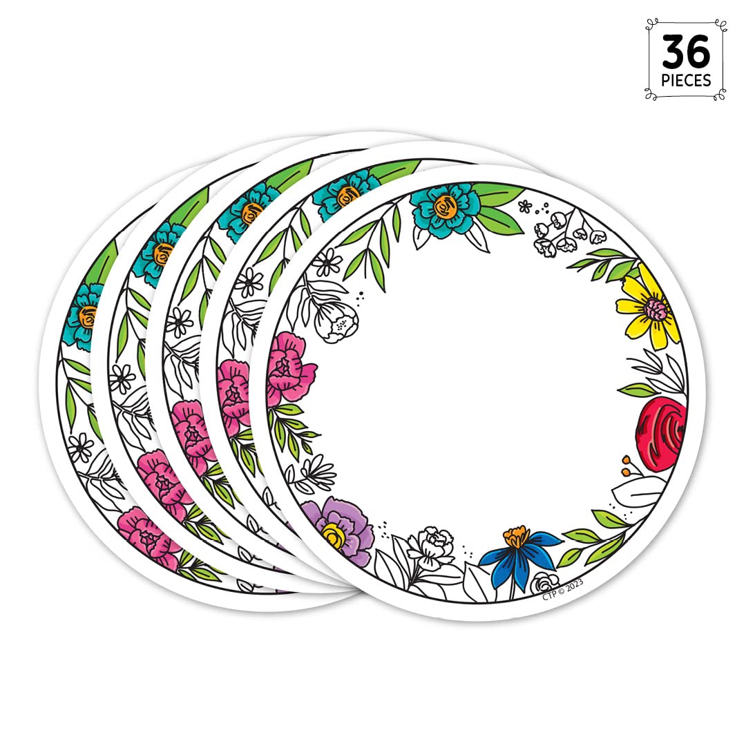 CTP Bright Blooms 3" Cut-Outs Classroom Accents (Creative Teaching Press 10883)