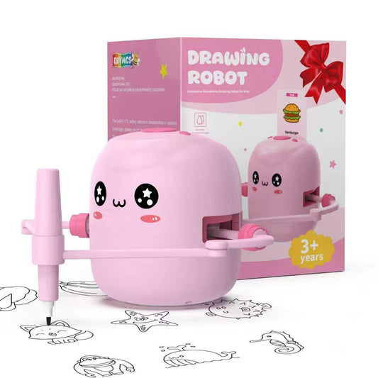 Drawing Robot for Kids, Voice Interactive Educational Drawing Robot, Montessori Painting Learning Toys with 150 Cards, Christmas Birthday Party Gift for 3 4 5 6 7 8 Years Old Girls Boys