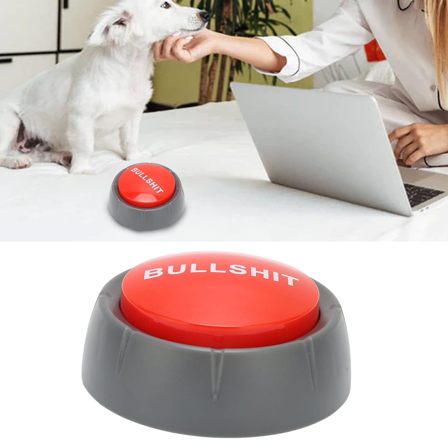 Game Answer Buzzers Alarm Buttons, Talking Press Type Buzzer, ABS Game Buzzer for Pranks, Desk Gadgets, Pet Training