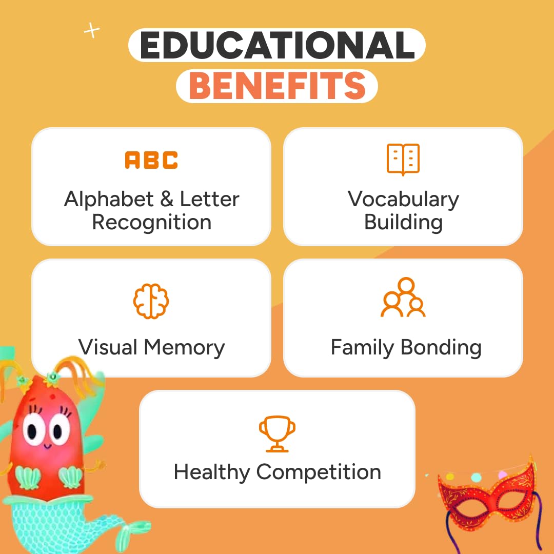 Flashcards Spy that! by Kidrox Squad – Spy that Letter Game for Kids Ages 3+, 20 Double-Sided Picture Search Boards with 400+ Objects, Alphabet Learning Game for Toddlers and Families