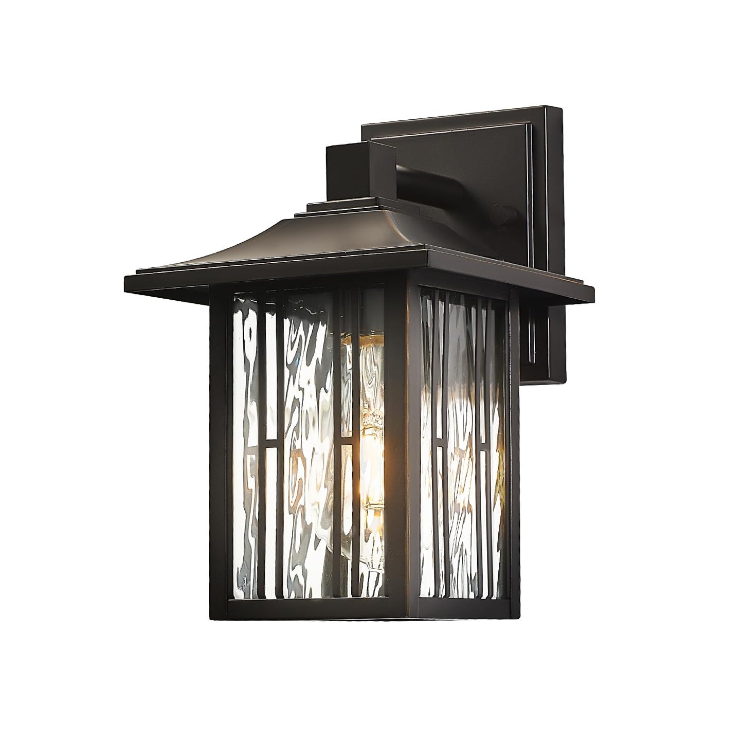 OUPAVOCS Outdoor Wall Lights, Waterproof Metal Sconce, Oil Rubbed Bronze, 1 Pack, Model FTL-OW-090
