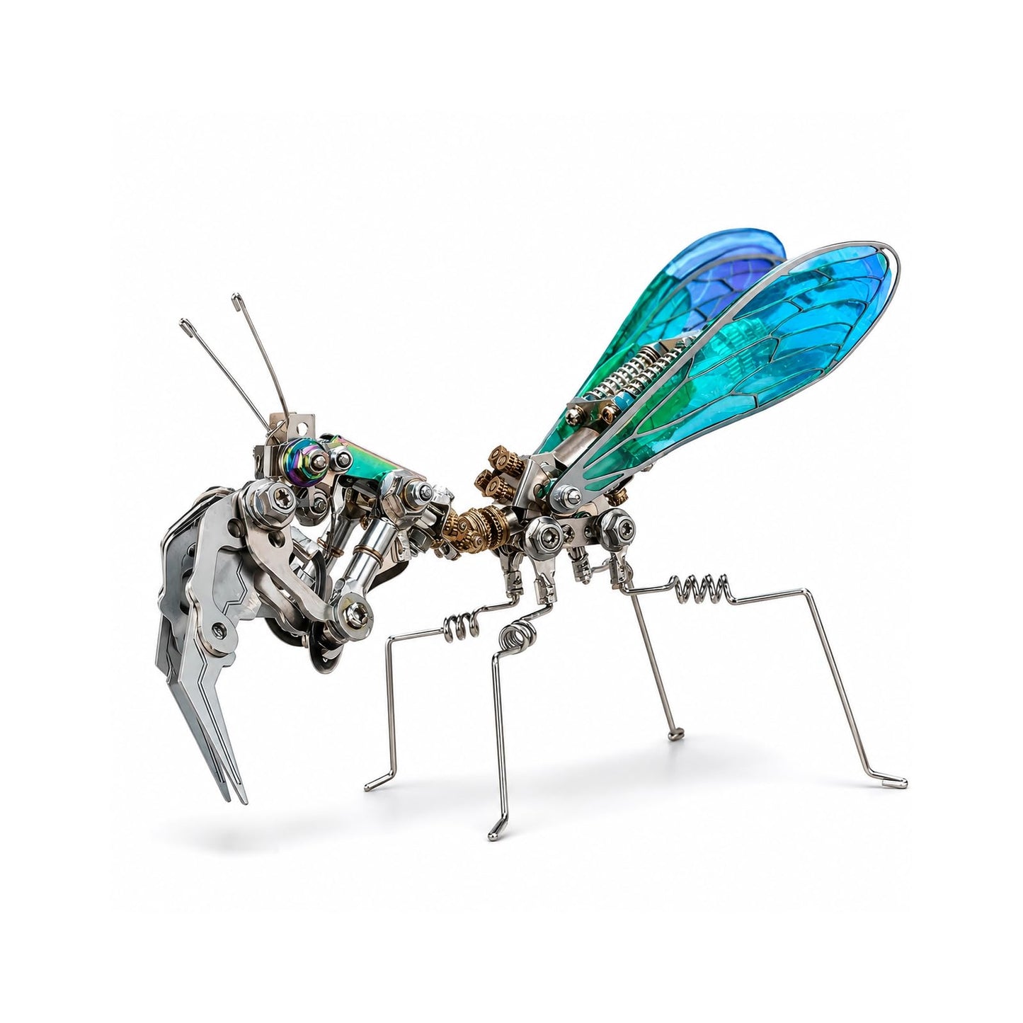 Adult 3D Metal Puzzle, Punk Mantis Metal Model Set，3D Puzzle Mechanical Insect Building Blocks, Fun DIY Assembly, high-end Men's Gifts.