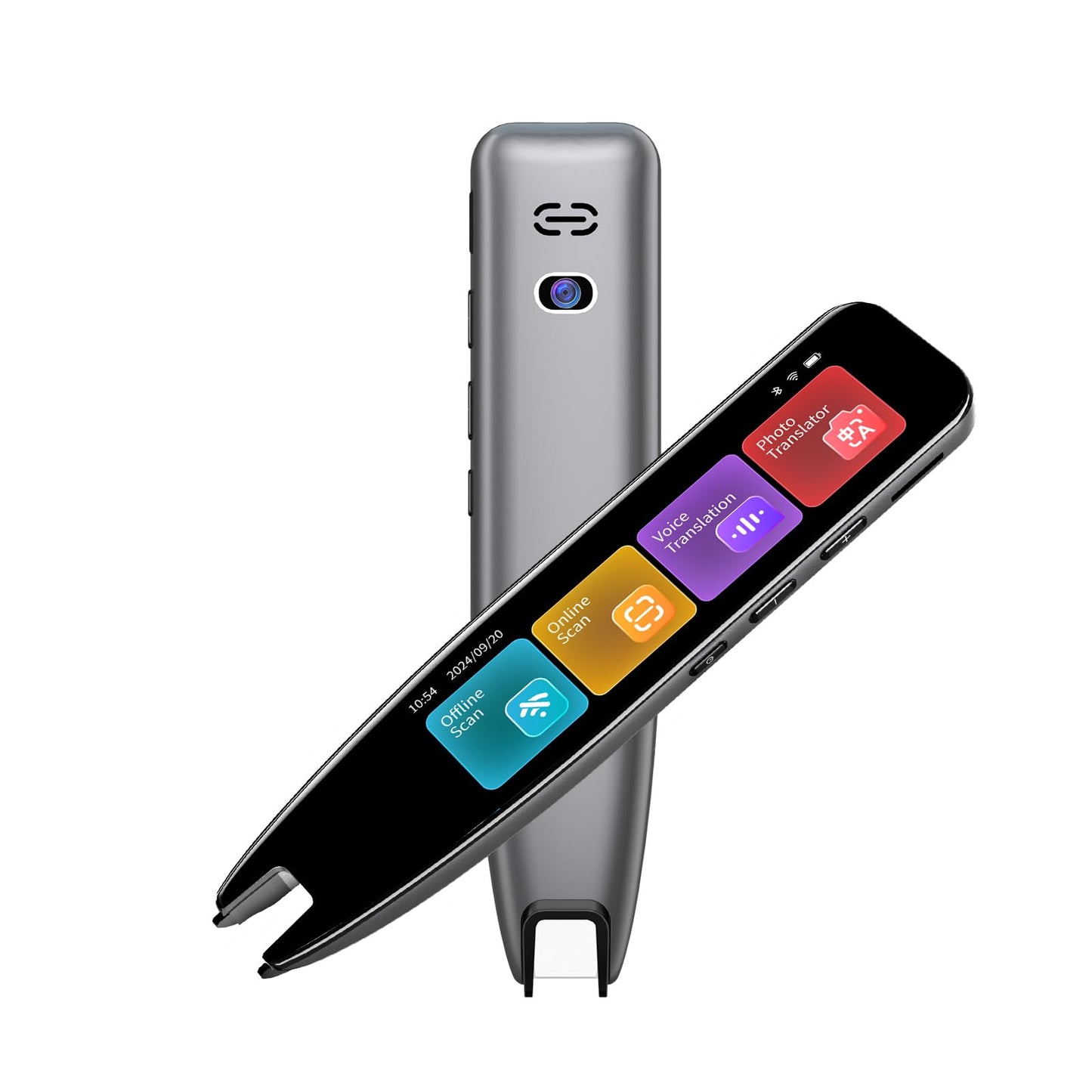 Translator Pen&Scan Reader Pen for Language Learners&Dyslexia&Learning Difficulties& Adults,OCR Translation Pen&Pen Scanner,Text to Speech Device for 142 Language(Grey)