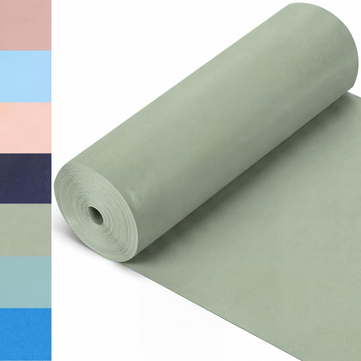 Breling 16 inch x 80 ft Fabric Bulletin Board Roll for Classroom Waterproof Non-Woven Fabric Background Roll Anti-Wrinkle Bulletin Board Background for Back to School Wall Decor DIY Craft(Sage Green)