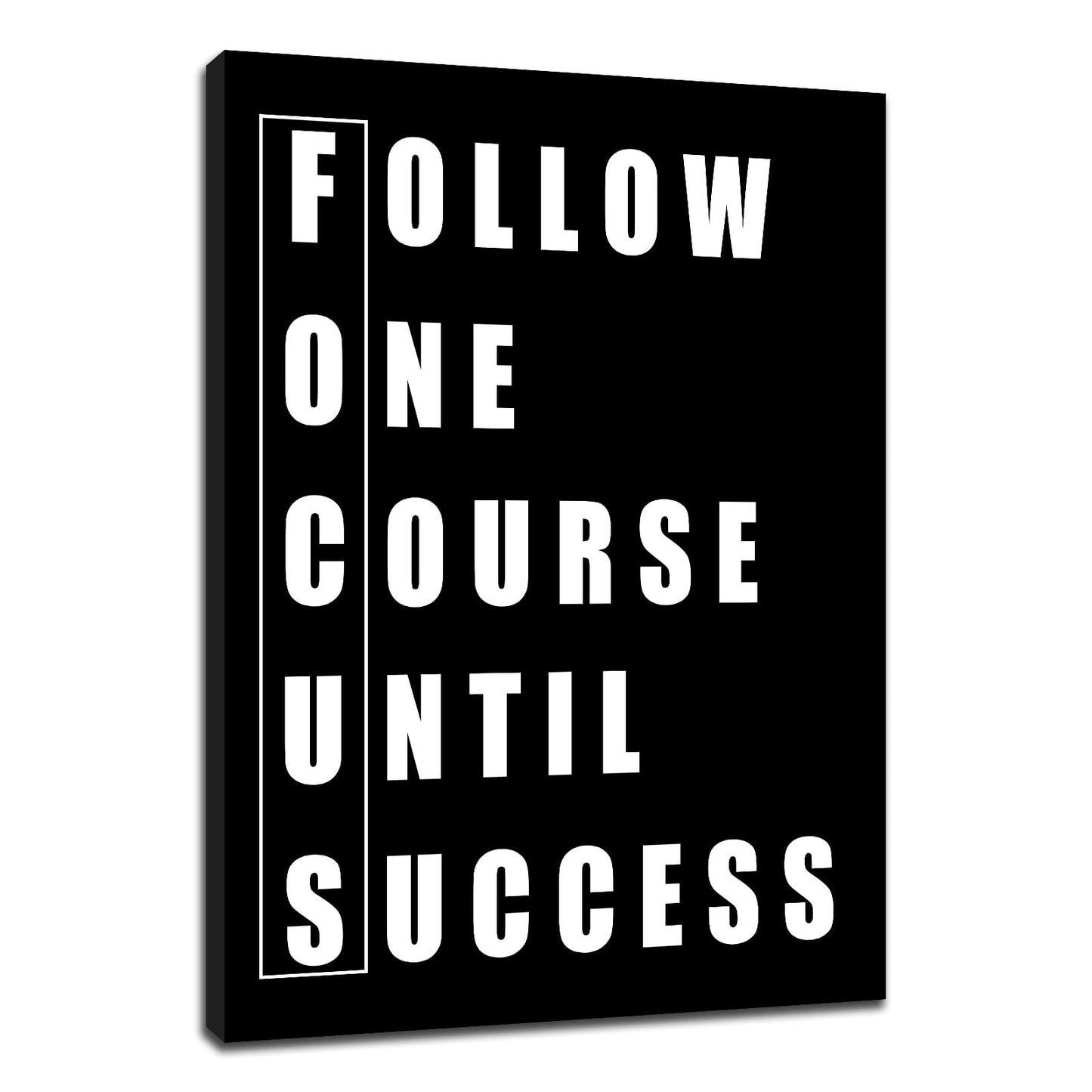 Inspirational Canvas Wall Art Motivational Poster Print for Home Positive Quotes Wall Decor Modern Inspiring Picture Painting Artwork for Bedroom Gym Office Stretched and Framed [18''W x 24''H]