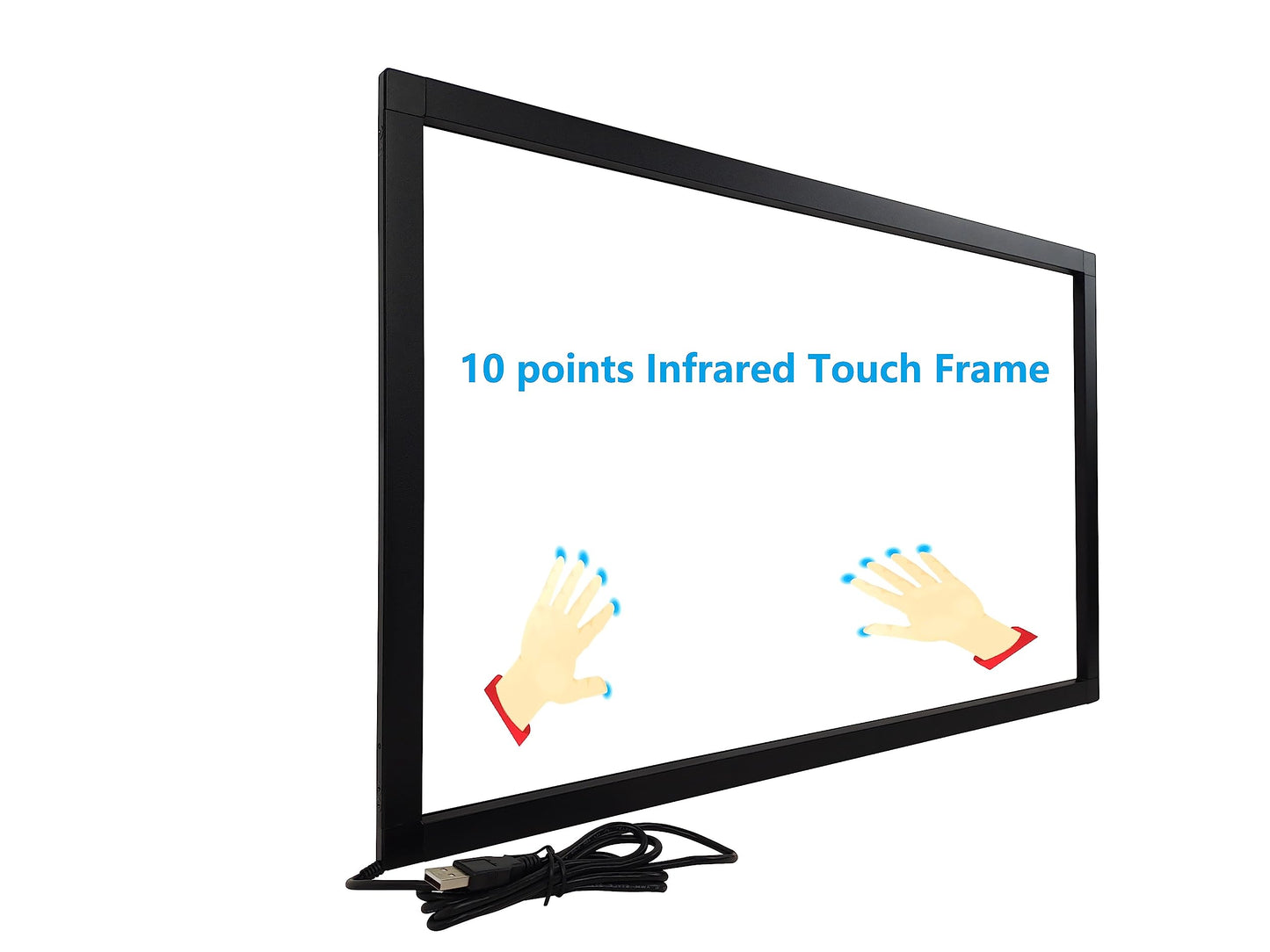DeYoWo 50 Inch Interactive 10 Points Infrared IR Touch Screen Overlay Frame Free Driver