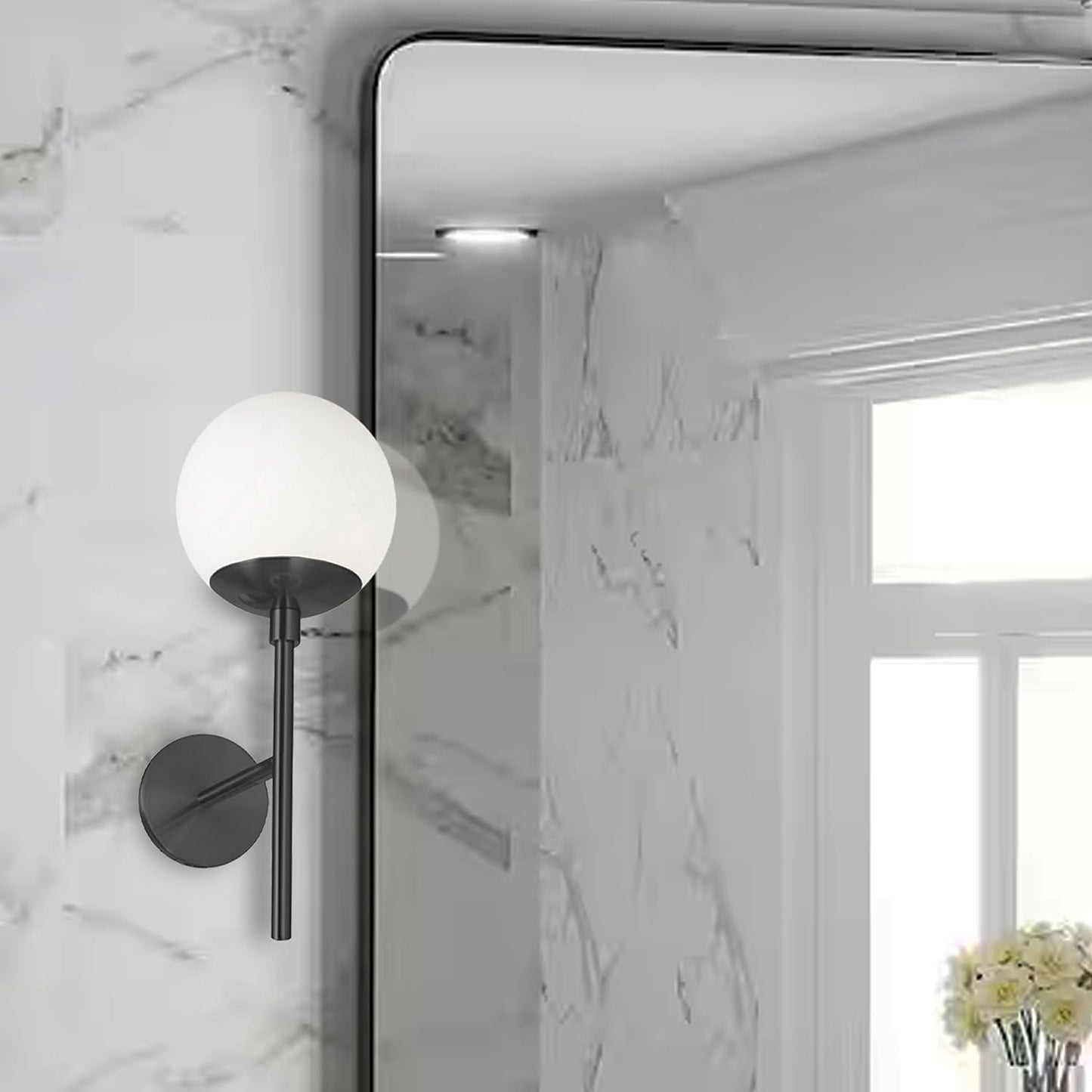 Dainolite 1 Light Wall Sconce Aged Brass with White Glass DAY-161W-AGB