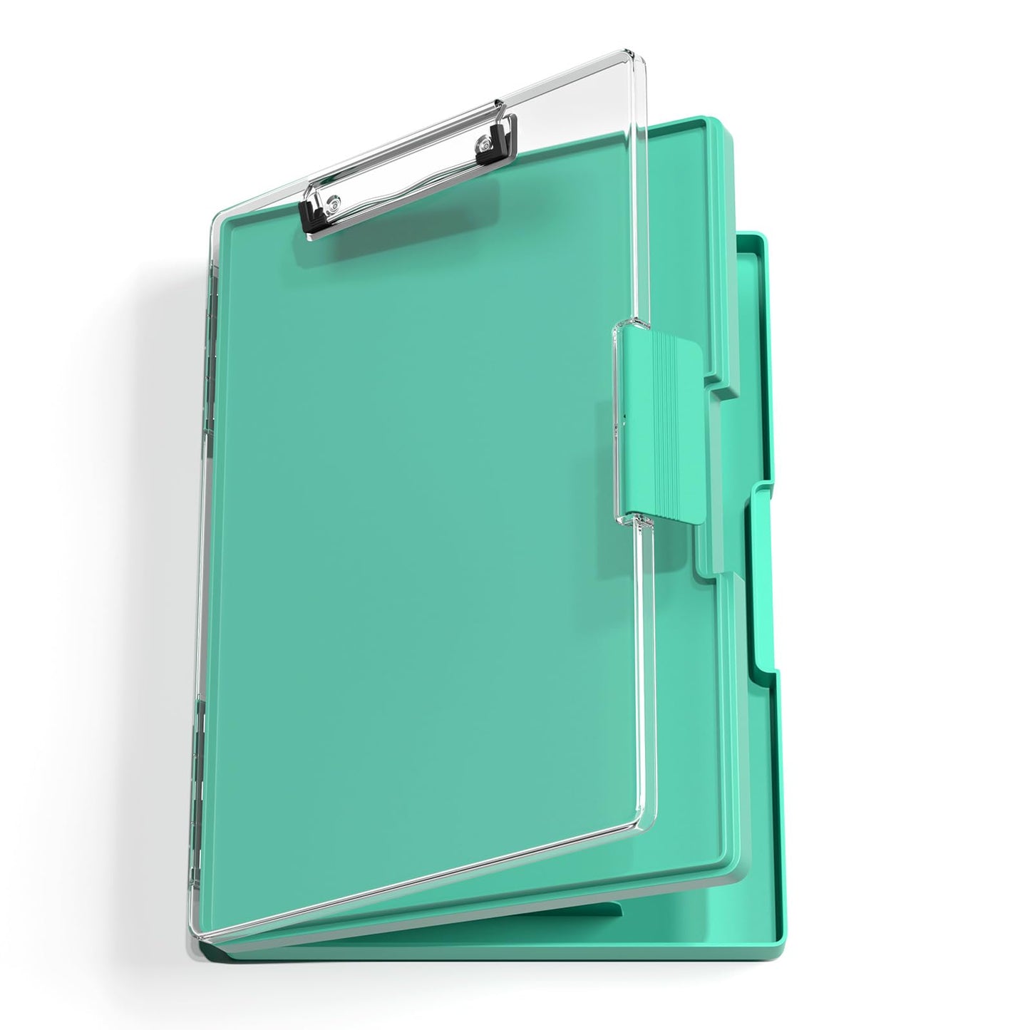 Hongri Clipboard with Storage, Green 8.5 x 11 Folder Nursing Side Opening, Heavy Duty with Dual Compartment, Smooth Writing for Teachers, Classroom, Size 13.3 x 9.4 x 1.5 in, Office & School Supplies