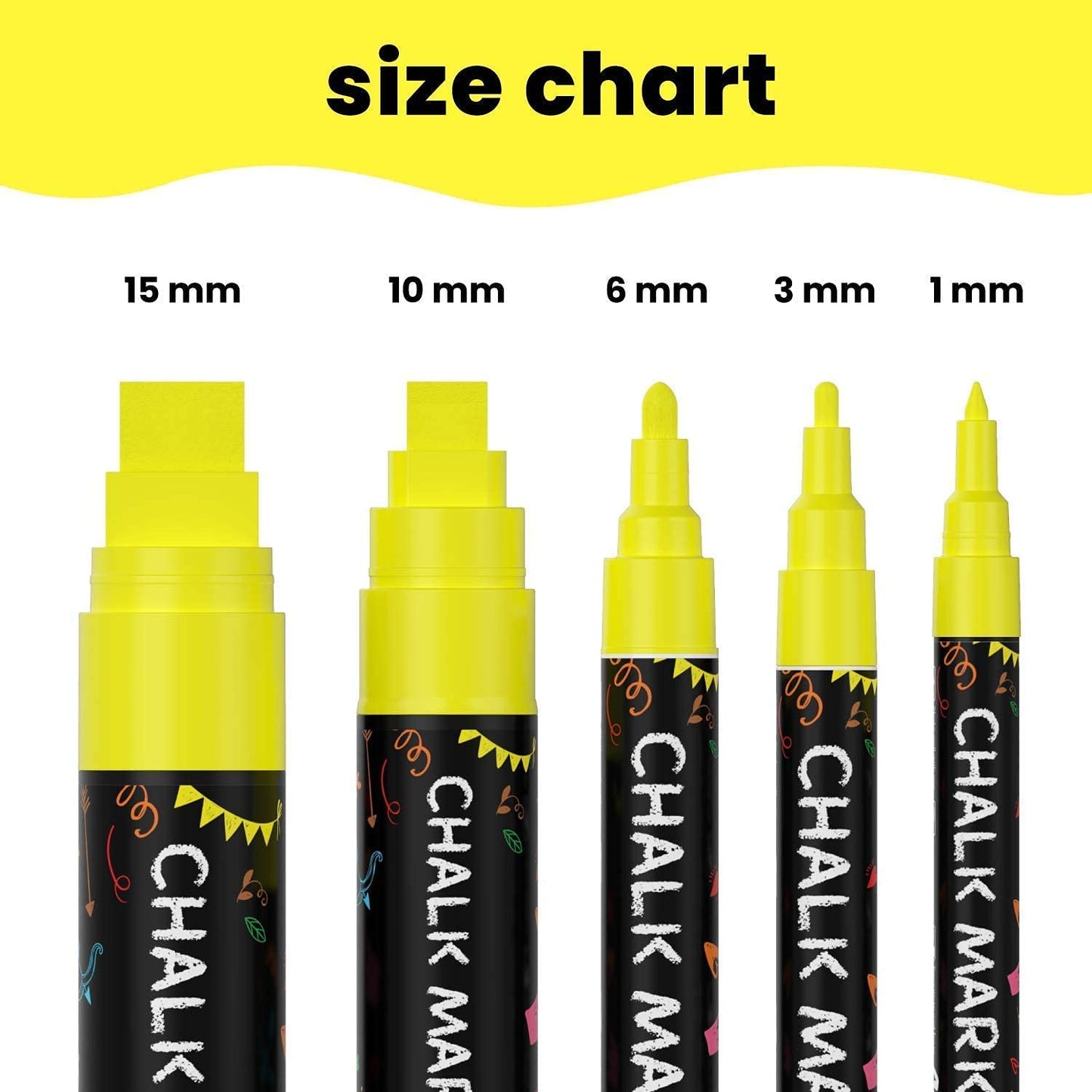 Chalk Bundle - 5 Yellow + 30 Pastel & Neon + 10 Vintage
