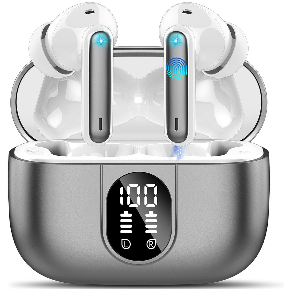 Csasan Ai Translation Earbuds Real Time,3-in-1 Buletooth 5.3 Translator Earbuds with 6 Translation Modes/164 Languages,No Subscription Required Translatior Headphones, Iron Gray