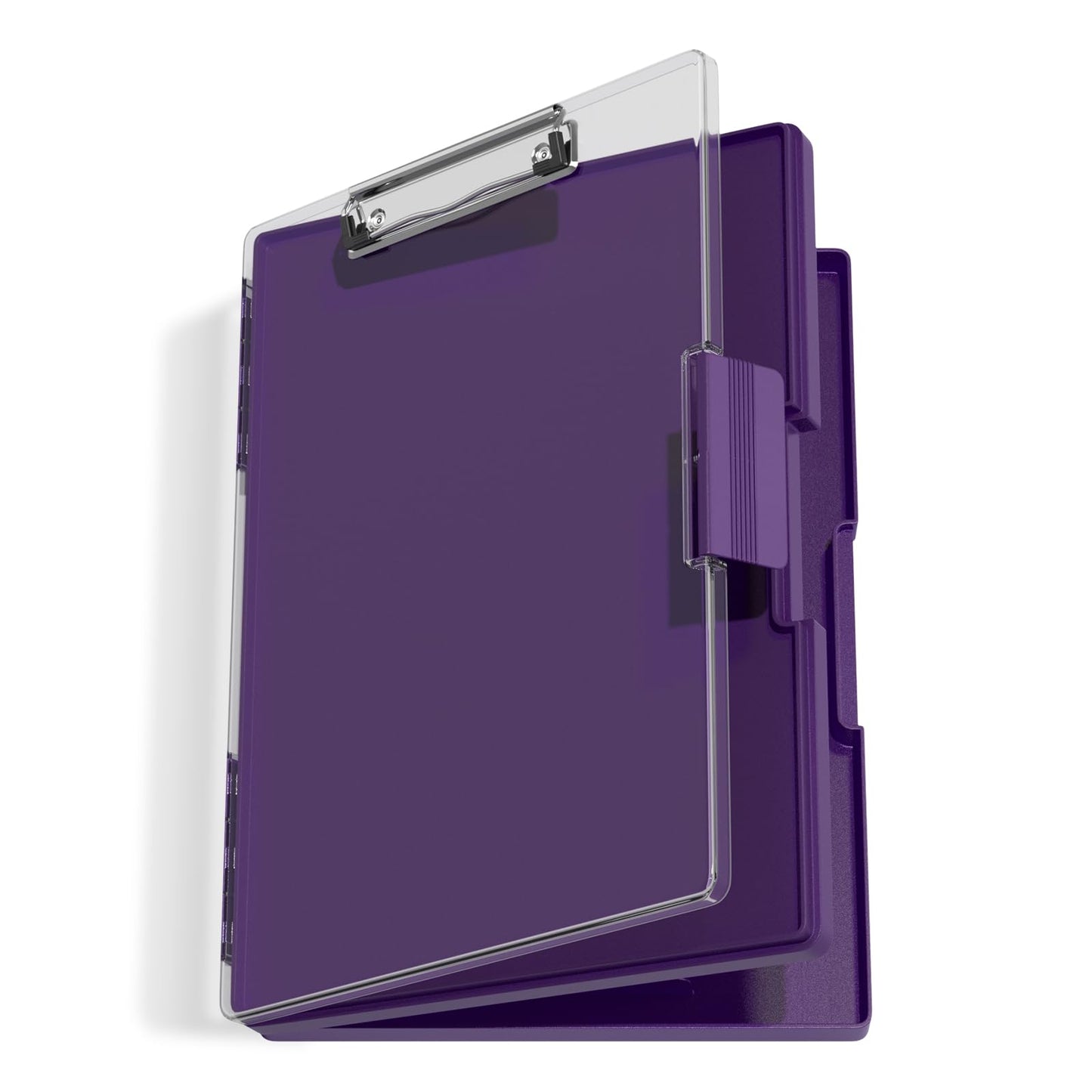 Hongri Clipboard with Storage, Purple 8.5 x 11 Folder Nursing Side Opening, Heavy Duty with Dual Compartment, Smooth Writing for Teachers, Classroom, Size 13.3 x 9.4 x 1.5 in, Office & School Supplies
