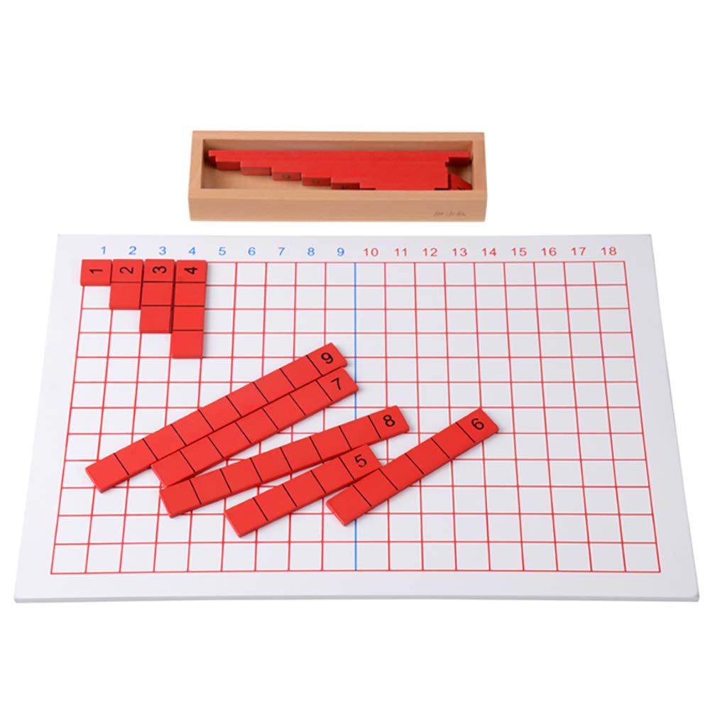 Kghios Montessori Addition and Subtraction Board Montessori Math Toys Material for Toddlers Kids,Addition & Subtraction Board