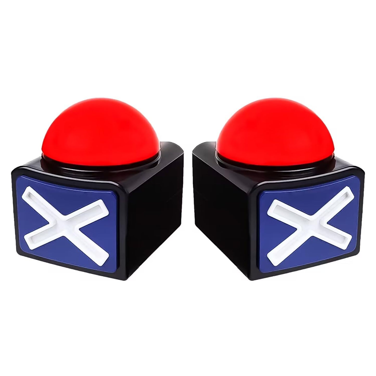 RIBOSY Game Answer Buzzer, Game Buzzer with Lights and Sound Trivia Quiz Got Talent Buzzer, Buzzer Buttons for Game Show (2 Pack)