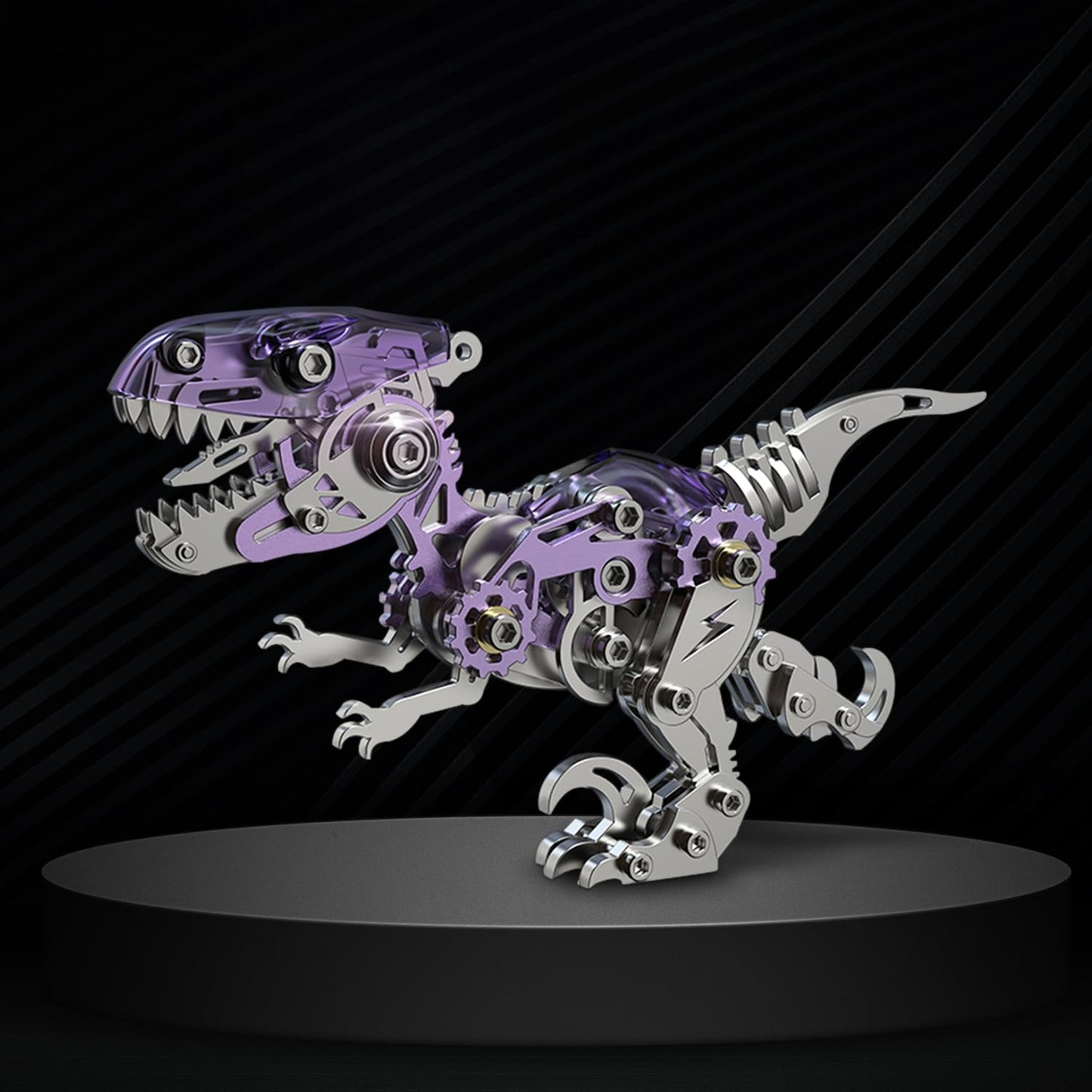 3D Metal Puzzles,Mechanical Dinosaur 3D Metal Puzzle for Adults,Velociraptor Series,Home Decoration Art Handicrafts Gifts Toys