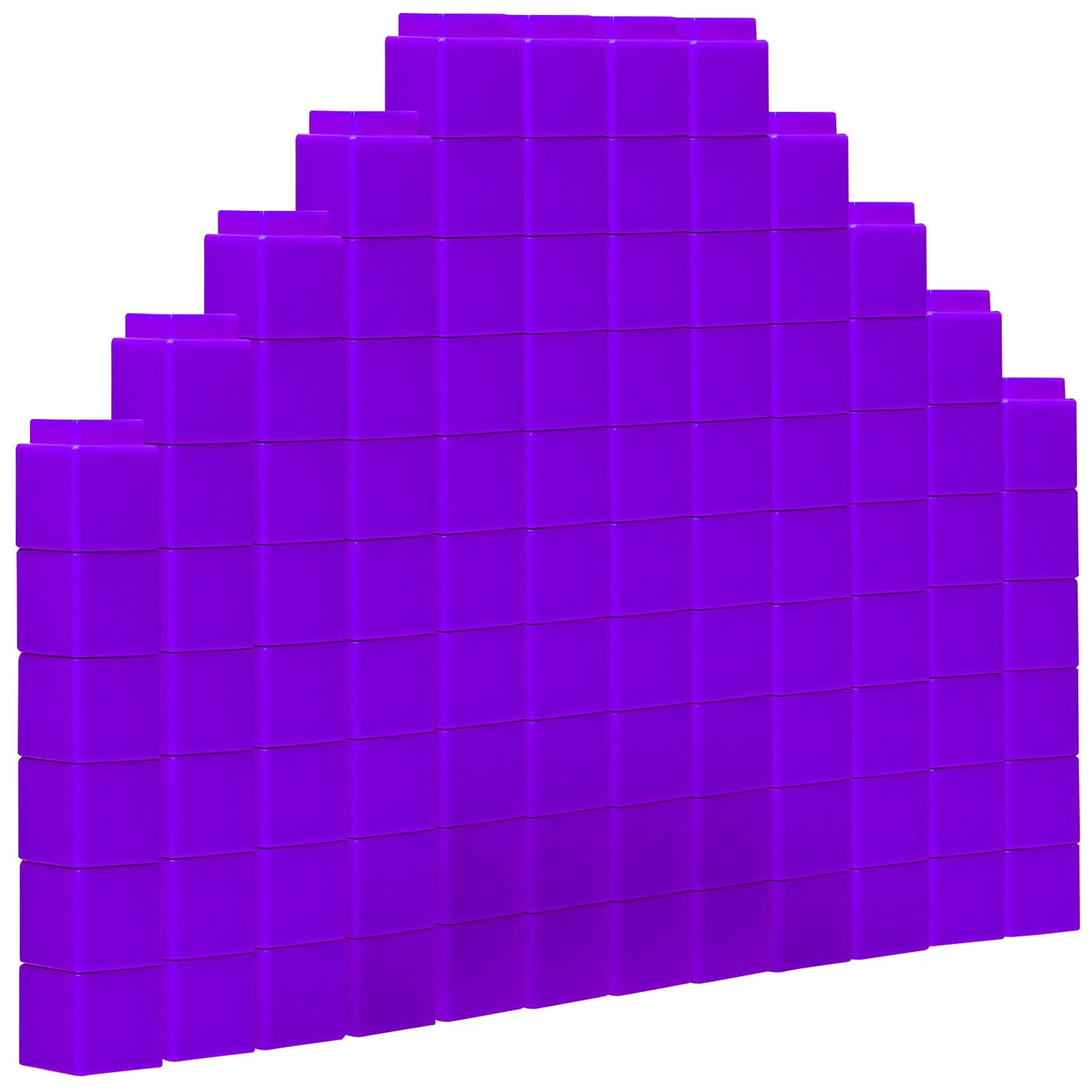 100 Pcs Purple Linking Cubes for Math Counting Cubes Manipulatives Plastic Counting Block Manipulative Classroom Learning Supplies for Educational Preschool Activities Boy Girl (Purple)