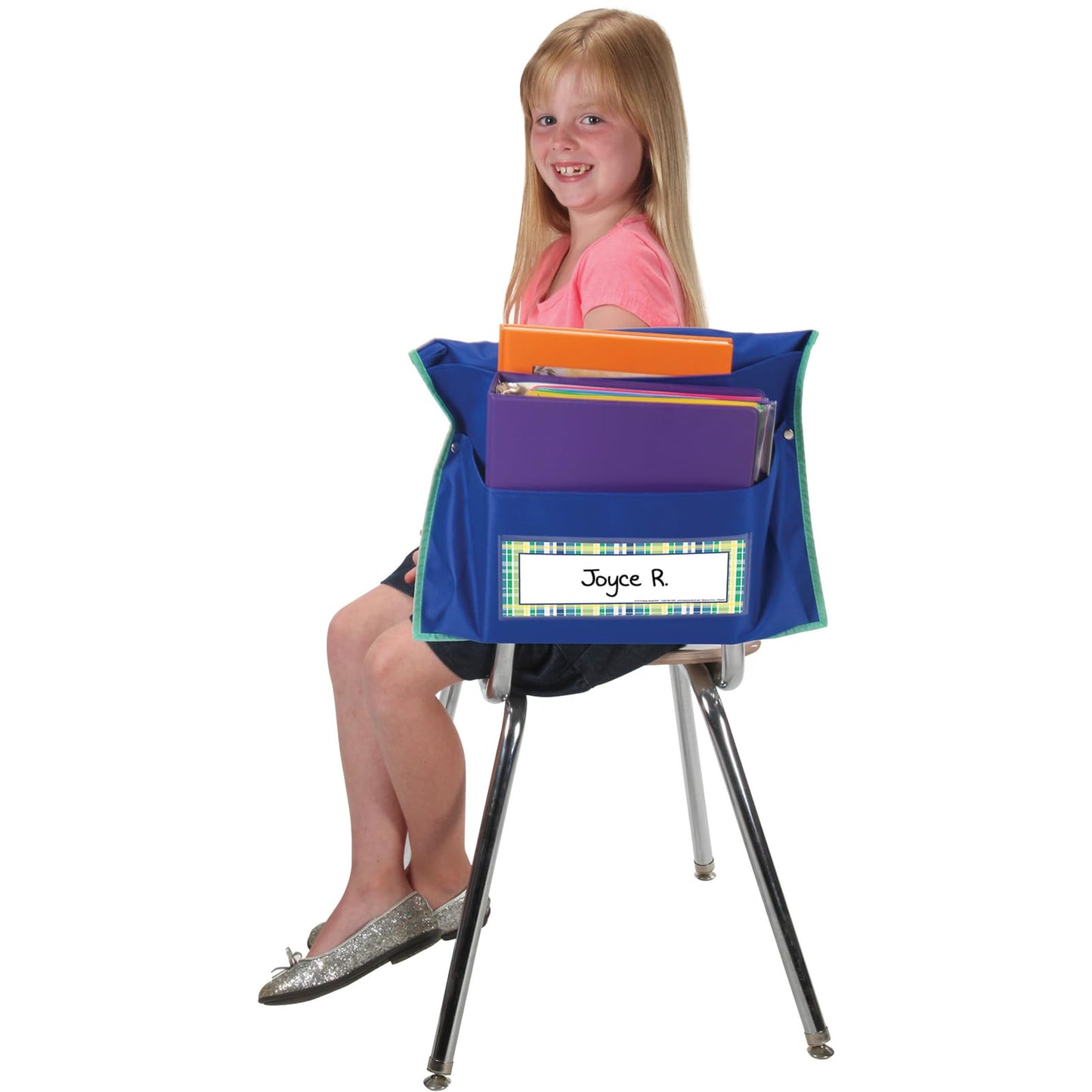 Store More Dual Storage Deep-Pocket Chair Pockets – 6 Pack – Blue/Mint
