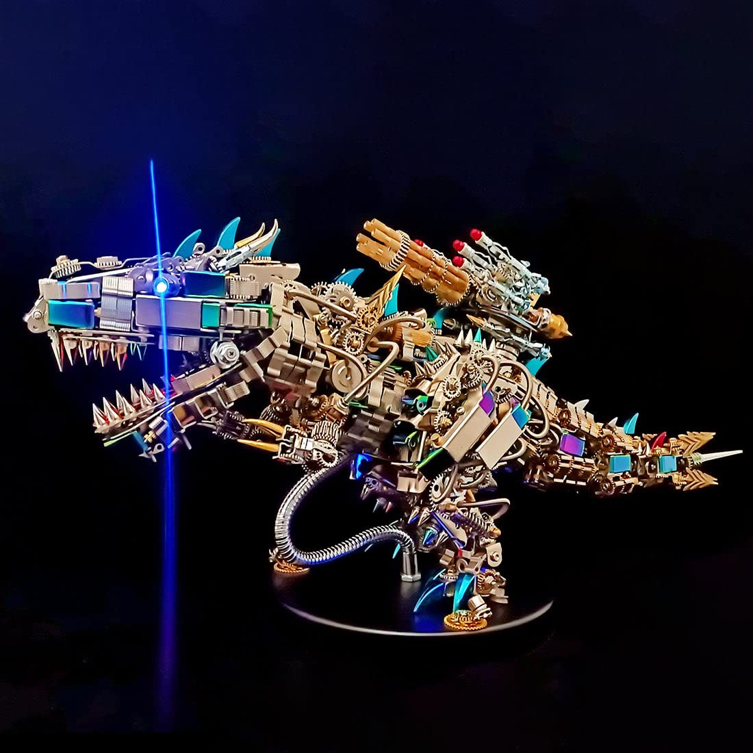 Metalkitor 3D Metal Puzzle for Adults, Tyrannosaurus Rex Model Kit Jigsaw- Steampunk DIY Ornament - Assembly Dinosaur Crafts Brain Teaser - Perfect Room Decor and Gift Choice