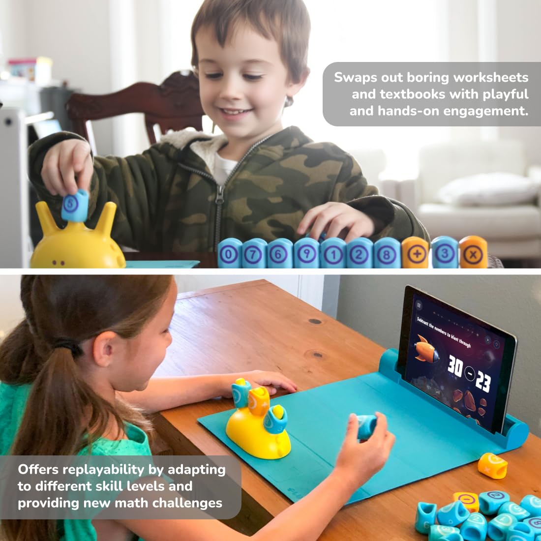 PlayShifu Math Games for Kids 5–7 – Plugo Count | STEM Learning Toy with Numbers & Operators | Fun Interactive Math Kit | Christmas Gift for Children