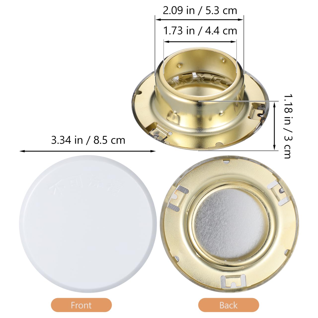 PRETYZOOM 4Pcs Fire Sprinkler Covers Plate Sprinkler System Cover for Residential Commercial Spaces Easy Installation Maintenance Boosts