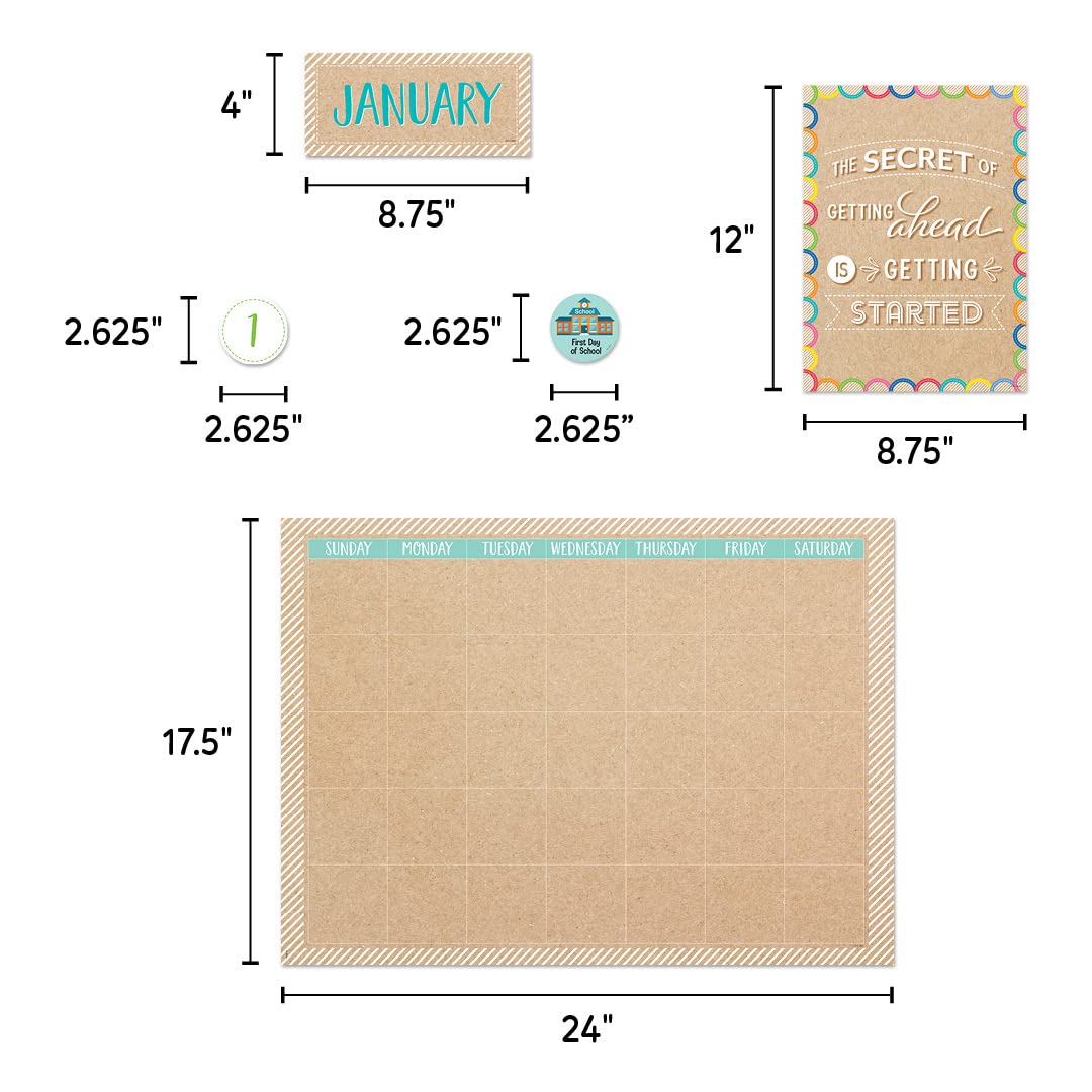 CTP Krafty Pop Calendar Set Bulletin Board (Creative Teaching Press 10874)