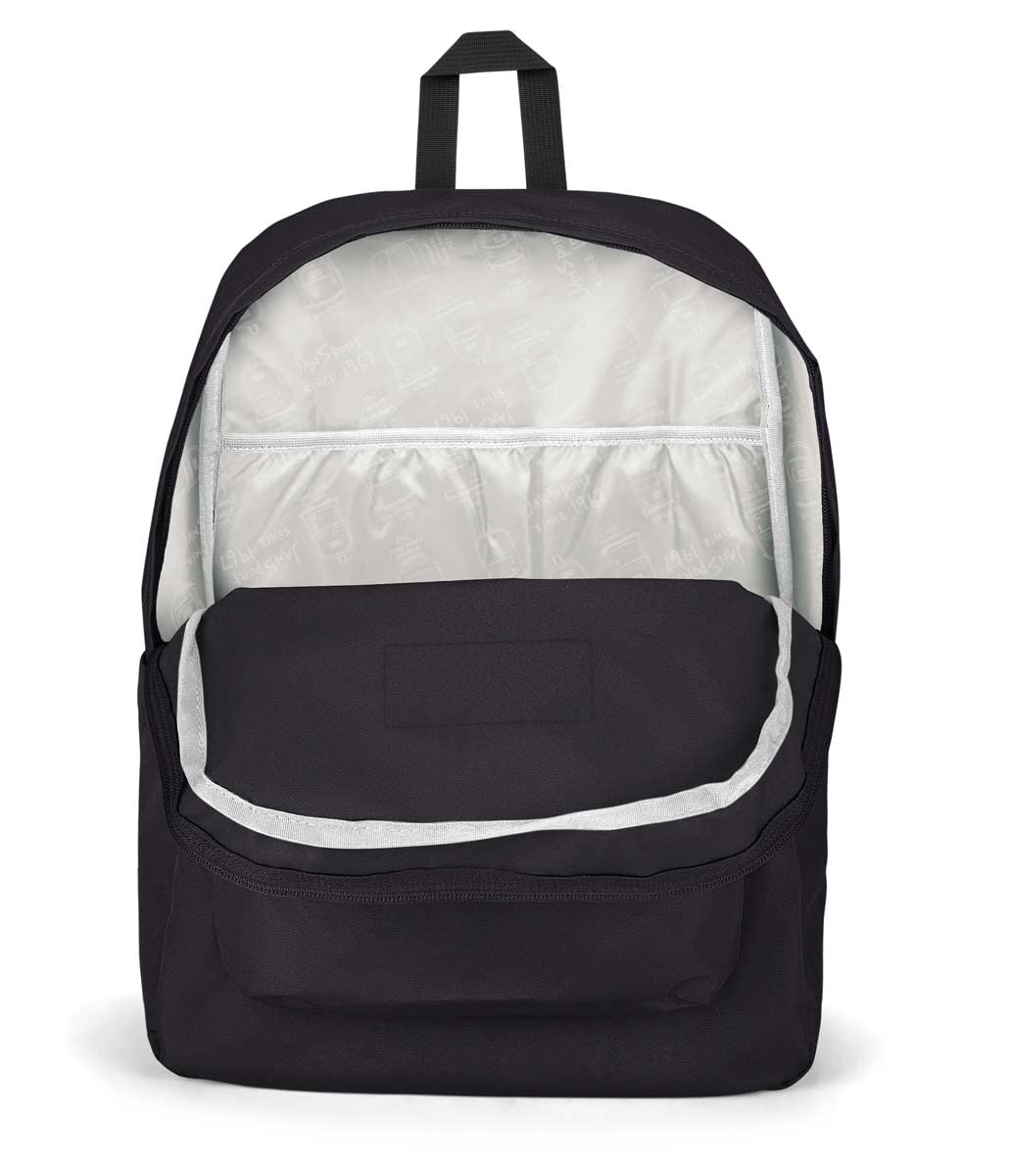 JanSport SuperBreak Plus Backpack with Padded 15-inch Laptop Sleeve and Integrated Bottle Pocket - Spacious and Durable Daypack for Work and Travel - Black