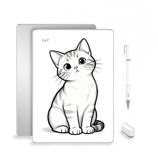 LAISANIM LCD Writing Pad with Instantly Erase, Basics Reusable Writing Pad, Digital Drawing Tablet, Includes Pen, Eraser, for Student Wokers.