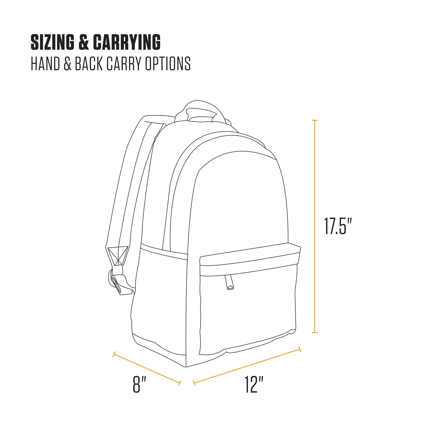 Carhartt 21L Classic Laptop Backpack, Water-Resistant Pack W/ 15" Laptop Sleeve and Organizational Compartments, Chalk