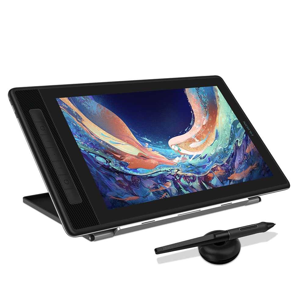 HUION Kamvas Pro 13 2.5K QHD+ Portable Drawing Tablet with Screen | 13.3 Inch, QLED Full Lamination, 99% Adobe RGB, Battery-Free PW517 Stylus for Professional Art & Design, Work with PC, Mac, Android