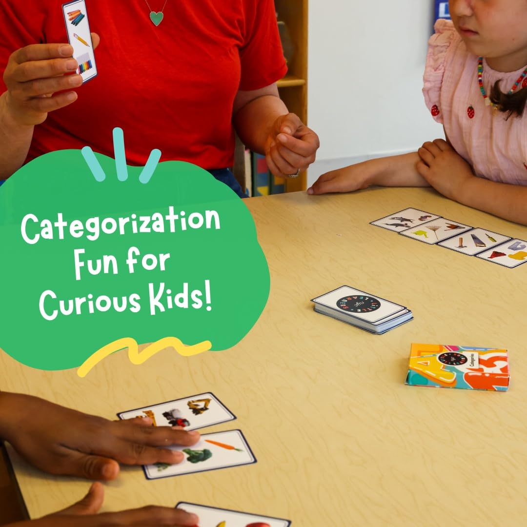 LITTLE LEARNERS NYC What Doesn't Belong? Educational Card Game for Kids – Fun Logic & Critical Thinking Game for Preschool & Kindergarten – Speech Therapy, Homeschool & Classroom Learning Activity
