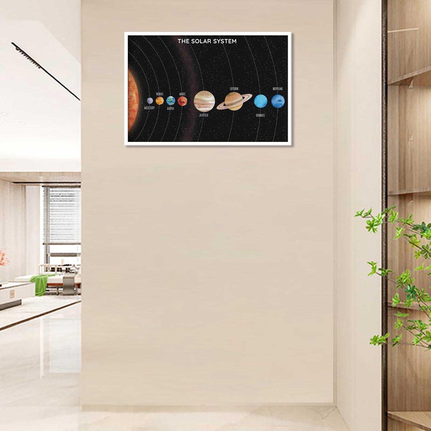 Solar System Educational Planet Poster Universe Infographic Star Life Cycle Astronomy Knowledge Suitable For Living Room Dormitory Bedroom Wall Decoration 16x24in Unframed