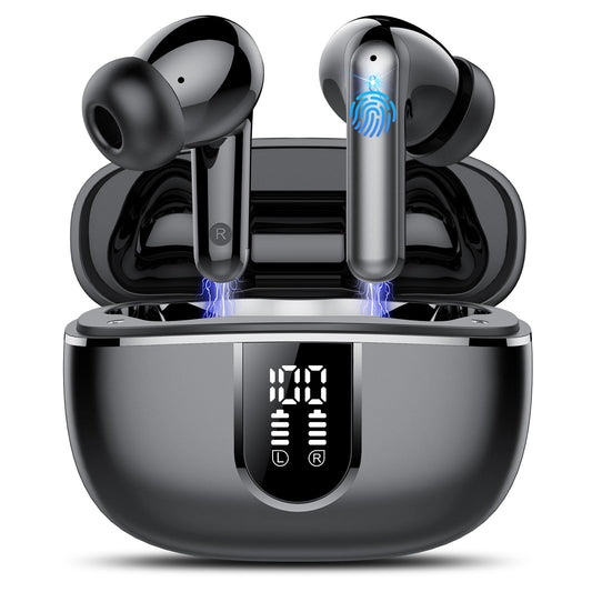 AI Translation Earbuds Real Time with Audio/Video Calls,164 Languages Translator Earbuds with 6 Translation Modes, 3-in-1 Bluetooth 5.4 Translating Headphones,60H Playtime for Travel/Business/Learning